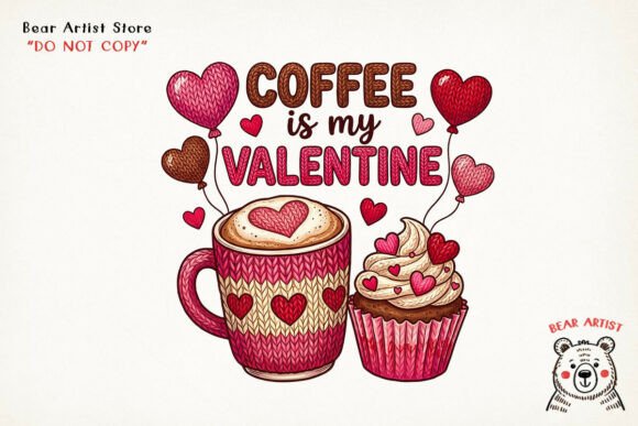 Download Coffee is My Valentine Crochet, Valentine Crochet PNG - Valentine crochet png Collection