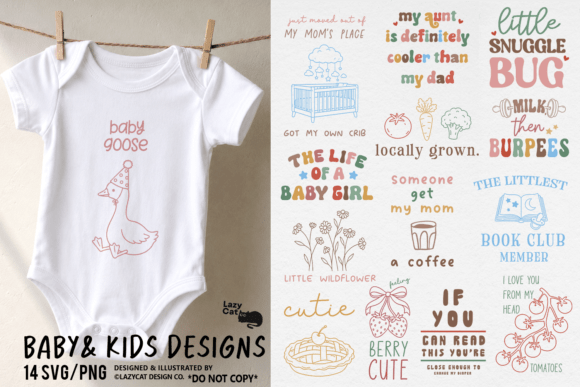 Download Baby &amp; Kids Funny Cute SVG PNG Bundle - Svg png bundle Collection