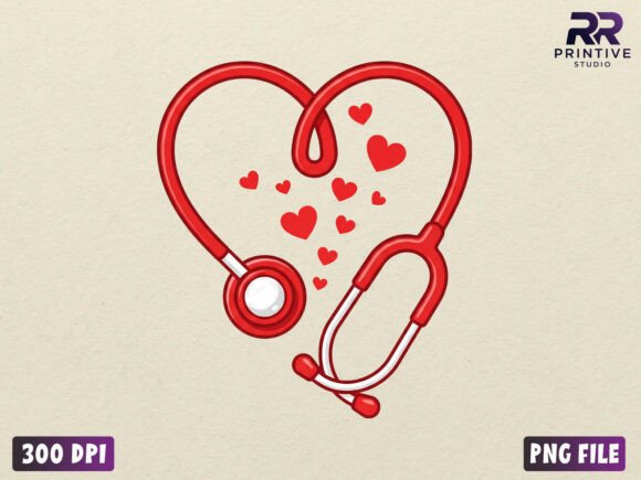 Download Heart Stethoscope Valentine PNG - Stethoscope valentine png Collection