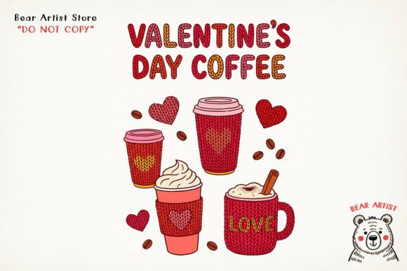Download Cozy Crochet Valentine Coffee, Valentine Crochet PNG - Valentine crochet png Collection