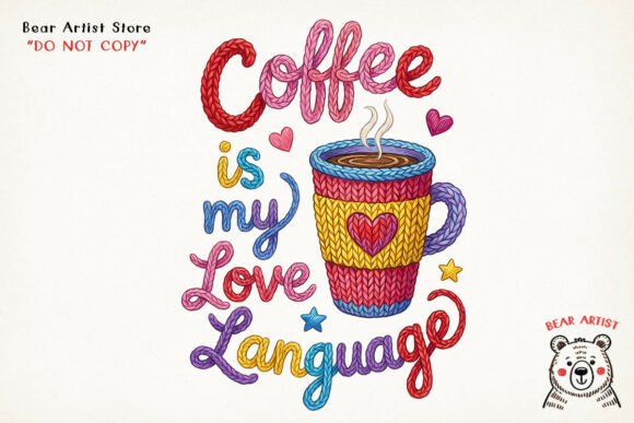 Download Coffee Love Mug Crochet, Valentine Crochet PNG - Valentine crochet png Collection