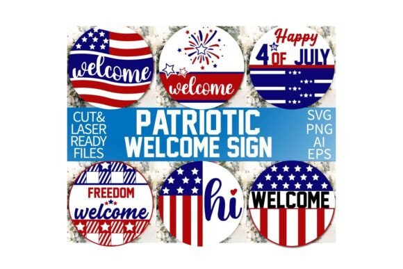 Download Patriotic Welcome Sign SVG PNG Bundle - Svg png bundle Collection